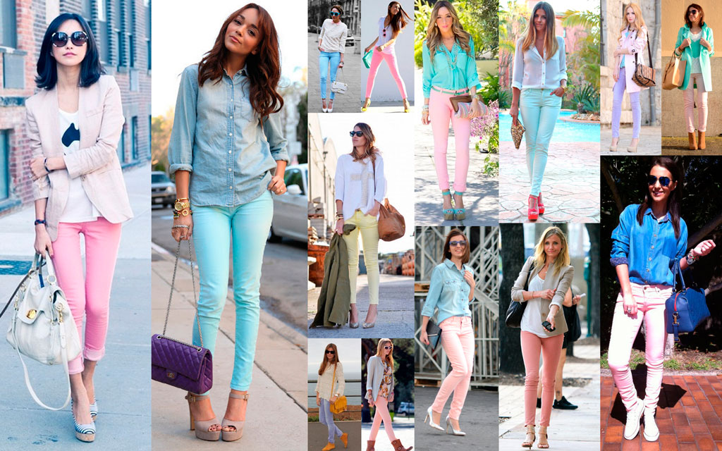 pastel jeans