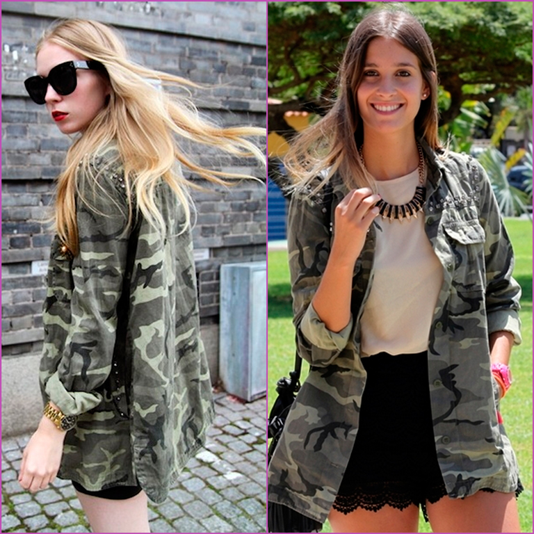 zara camouflage jacket - chaqueta camuflaje Zara chaqueta militar