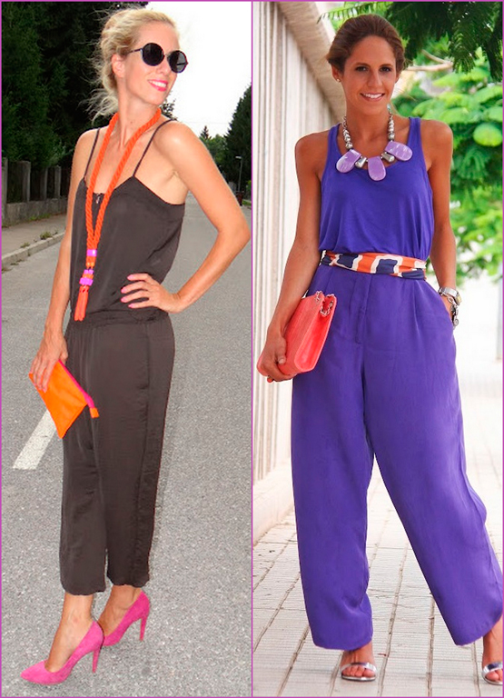 monos de colores color jumpsuits