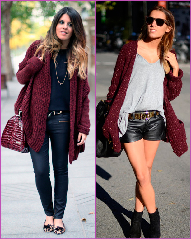 oversized burgundy jacket