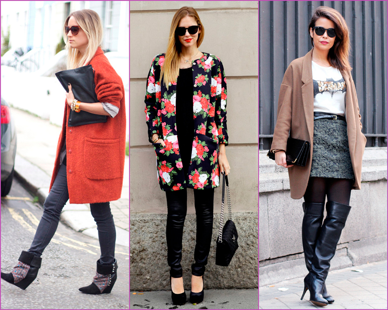 oversized colored coat